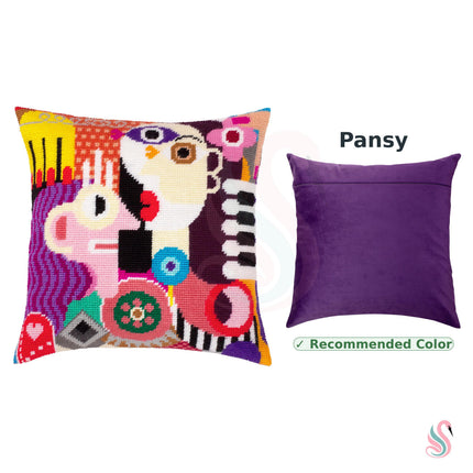 Needlepoint Pillow Kit "Radiant Women in Abstract"