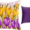 Needlepoint Pillow Kit "Crocuses"