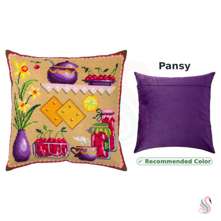 Needlepoint Pillow Kit "Cherry Jam"