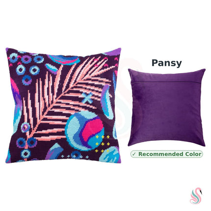 Needlepoint Pillow Kit "Feather"
