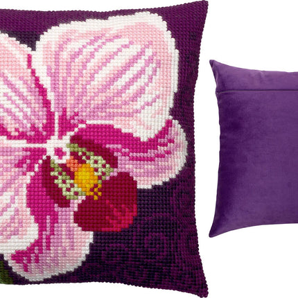Cross Stitch Pillow Kit "Orchid"