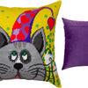 Needlepoint Pillow Kit "Cat in a Cone Hat"