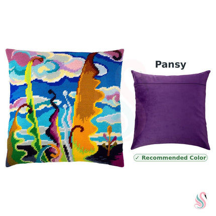 Needlepoint Pillow Kit "Abstract Sky"