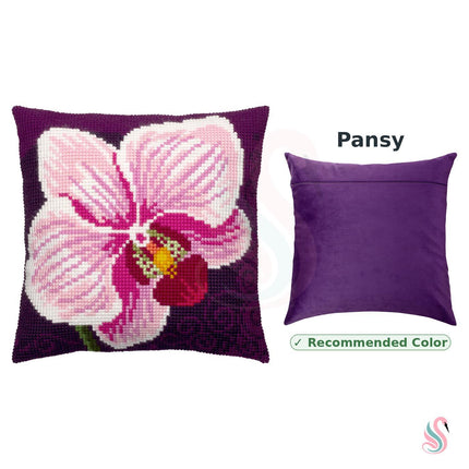 Cross Stitch Pillow Kit "Orchid"