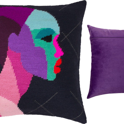 Needlepoint Pillow Kit "Mysteriousness"