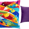 Needlepoint Pillow Kit "Abstract Fish"