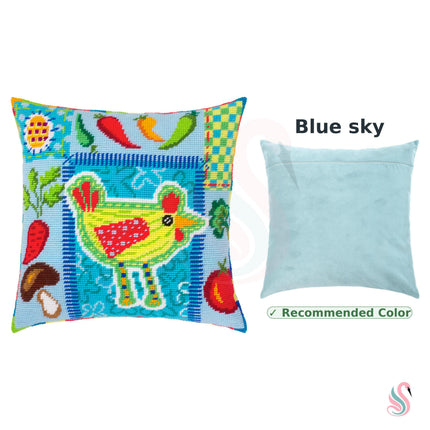 Needlepoint Pillow Kit "Rustic Kitchen Charm"