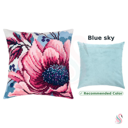 Cross Stitch Pillow Kit "Winter Rose"