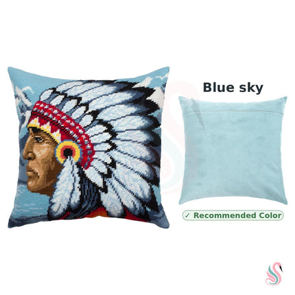 Needlepoint Pillow Kit "Native American"