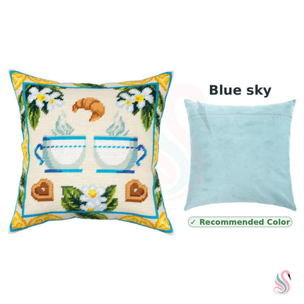 Needlepoint Pillow Kit "Lemon Tea"