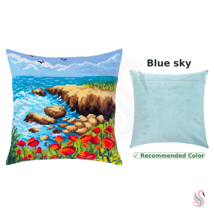 Needlepoint Pillow Kit "Sea coast"