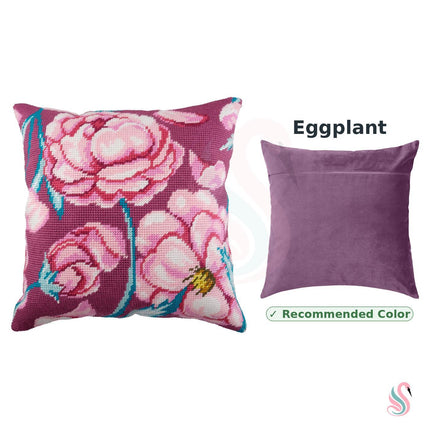 Needlepoint Pillow Kit "Peony"