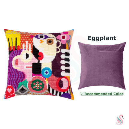 Needlepoint Pillow Kit "Radiant Women in Abstract"