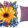 Needlepoint Pillow Kit "Sunflower among flowers"