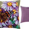 Needlepoint Pillow Kit "Red Admiral on Michaelmas Daisies"
