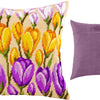 Needlepoint Pillow Kit "Crocuses"