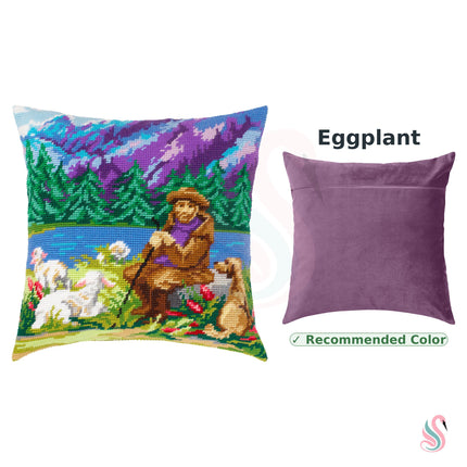 Needlepoint Pillow Kit "Blue Mountains"