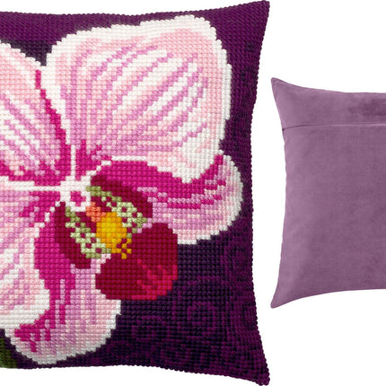 Cross Stitch Pillow Kit "Orchid"