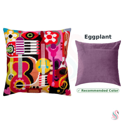 Needlepoint Pillow Kit "Music Vibes"
