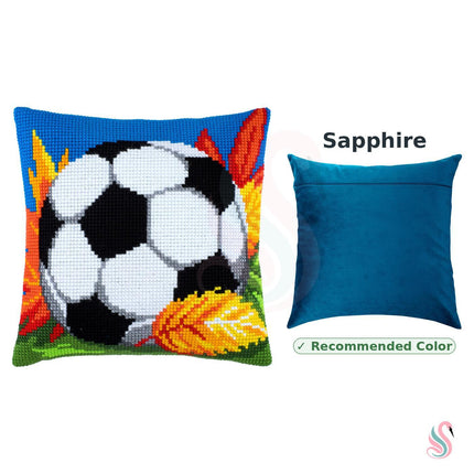 Cross Stitch Pillow Kit "Soccer"
