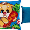 Cross Stitch Pillow Kit "Hare with a Carrot"
