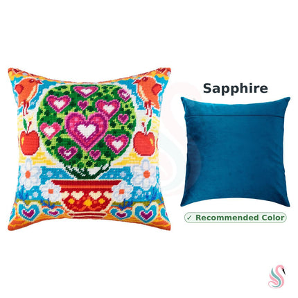 Needlepoint Pillow Kit "Tree of Love"