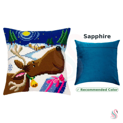 Cross Stitch Pillow Kit "Christmas guest"