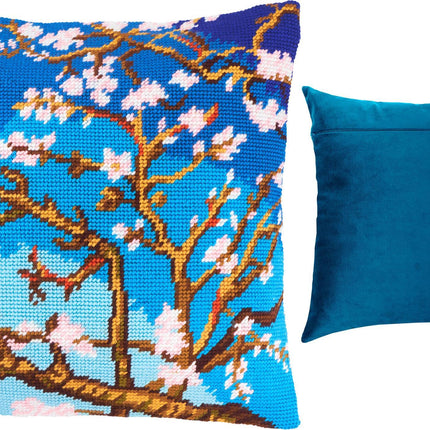 Needlepoint Pillow Kit "Almond Blossom"