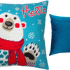 Needlepoint Pillow Kit "Bear with a Scarf"