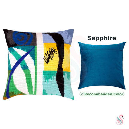 Needlepoint Pillow Kit "Beasts of the Sea"