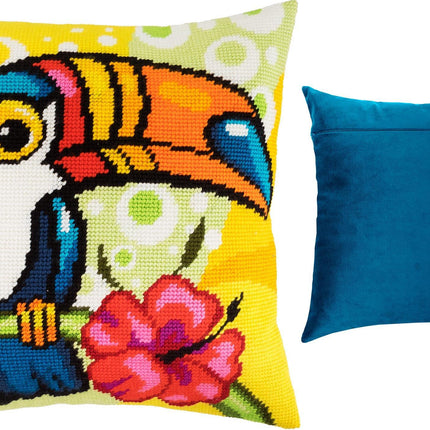 Needlepoint Pillow Kit "Toucan"
