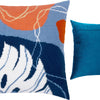 Needlepoint Pillow Kit "Abstract pastel tropics"