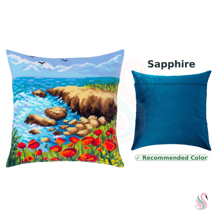 Needlepoint Pillow Kit "Sea coast"