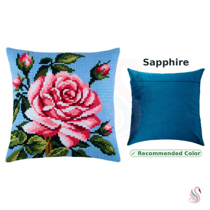 Cross Stitch Pillow Kit "Rose"