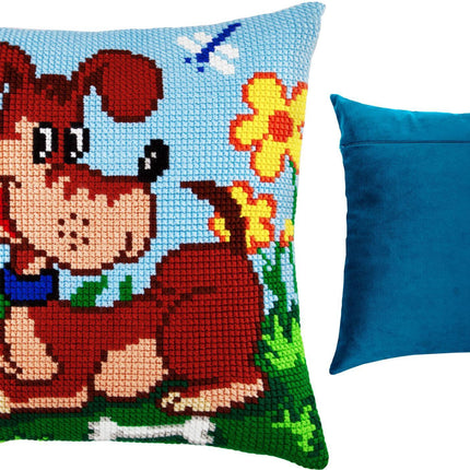 Cross Stitch Pillow Kit "Watchdog"