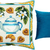 Needlepoint Pillow Kit "Tea and Cookies"