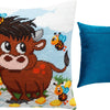 Needlepoint Pillow Kit "Bull Calf"