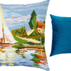 Needlepoint Pillow Kit "Regatta at Argenteuil"