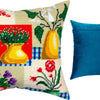 Needlepoint Pillow Kit "Vases and Flowers"