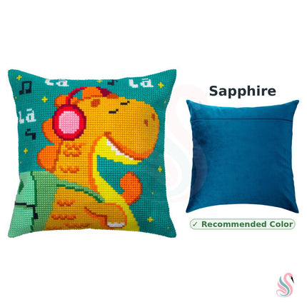 Cross Stitch Pillow Kit "Baby Dragon"