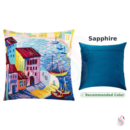 Needlepoint Pillow Kit "Hamburg"