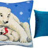 Needlepoint Pillow Kit "Polar Bears"