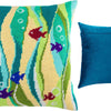 Needlepoint Pillow Kit "Fish in Seaweed"