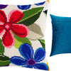 Cross Stitch Pillow Kit "Fantasy Flowers"