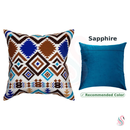 Needlepoint Pillow Kit "Yucatán Mexican Pattern"