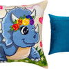Needlepoint Pillow Kit "Little Triceratops"