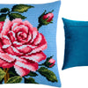 Cross Stitch Pillow Kit "Rose"