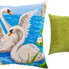Needlepoint Pillow Kit "Swans"