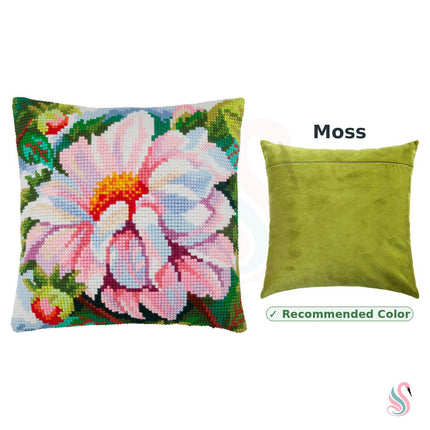 Cross Stitch Pillow Kit "Dahlia"