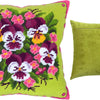 Needlepoint Pillow Kit "Bouquet of Violas"